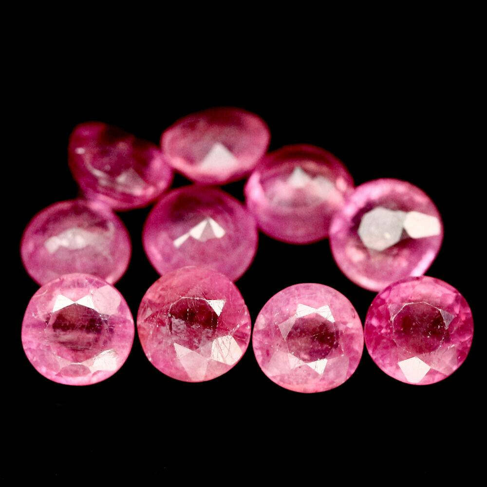 

Натуральный Рубин круг 5.0-5.2мм 0.79ct, Розовый