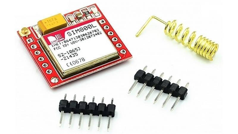 

Модуль SIM800L плата адаптер GPRS GSM microSIM (17627)