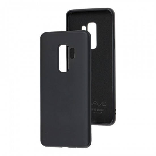 

Силиконовый чехол для Samsung Galaxy S9 Plus Черный микрофибра soft touch