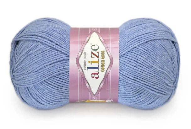 

Alize Cotton Gold, Синий меланж №374