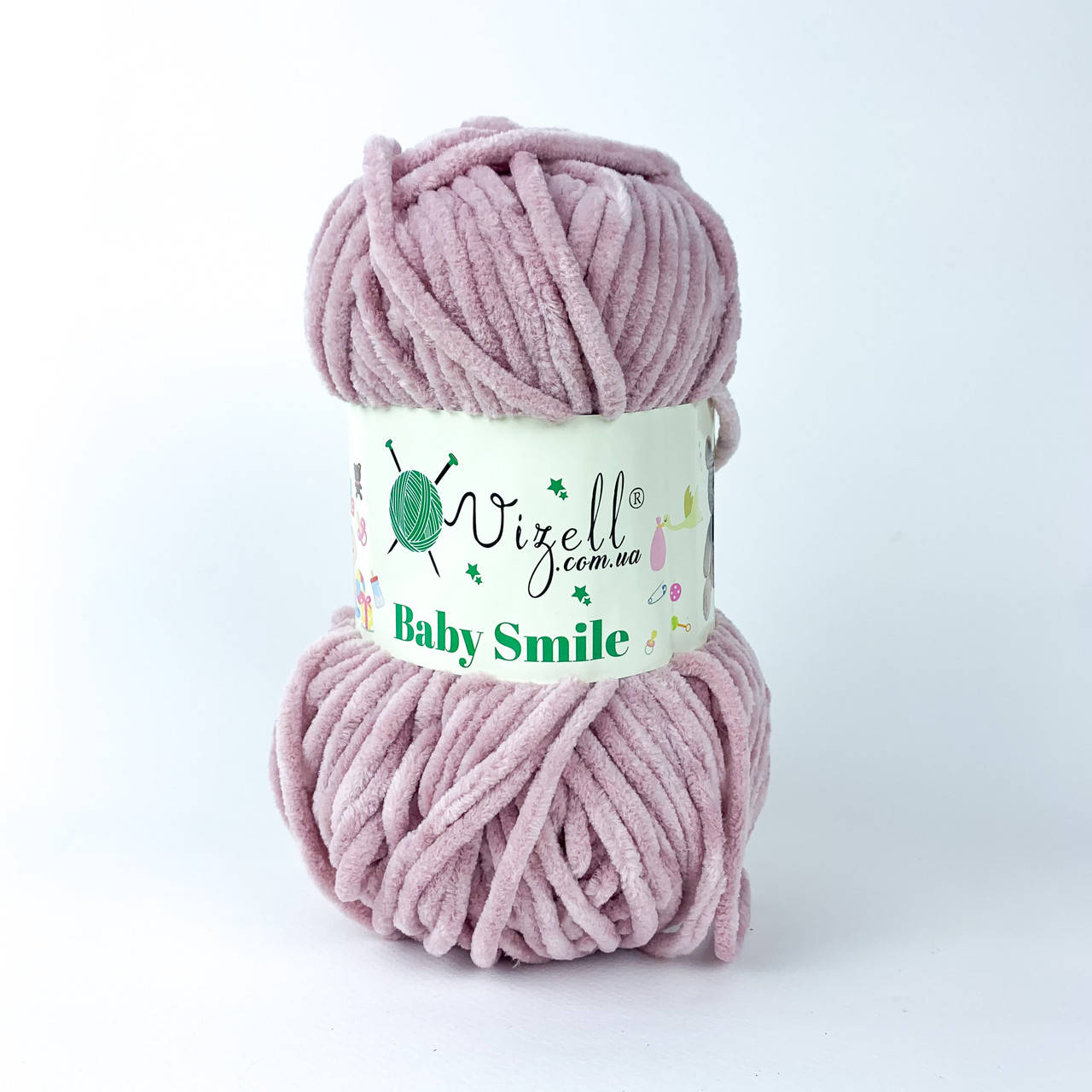 

Vizell Baby Smile (Визелл Беби Смаил) № 007 пудра (Пряжа плюшевая, нитки велюр для вязания), Розовый
