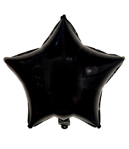 

Шарик фольгированный "Звезда черная" диаметр 45 см (Китай), Черный
