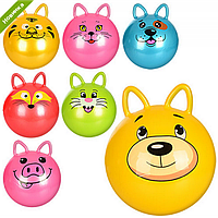 

Мяч для фитнеса MS 0936 с ушками, 40см, 350г, 7 видов