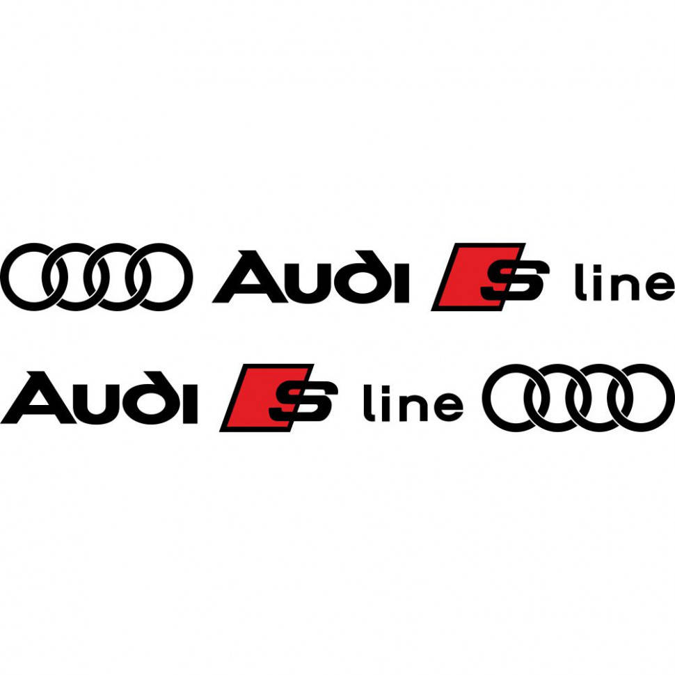 

Набор виниловых наклеек на автомобиль - Audi S Line (2 шт.)