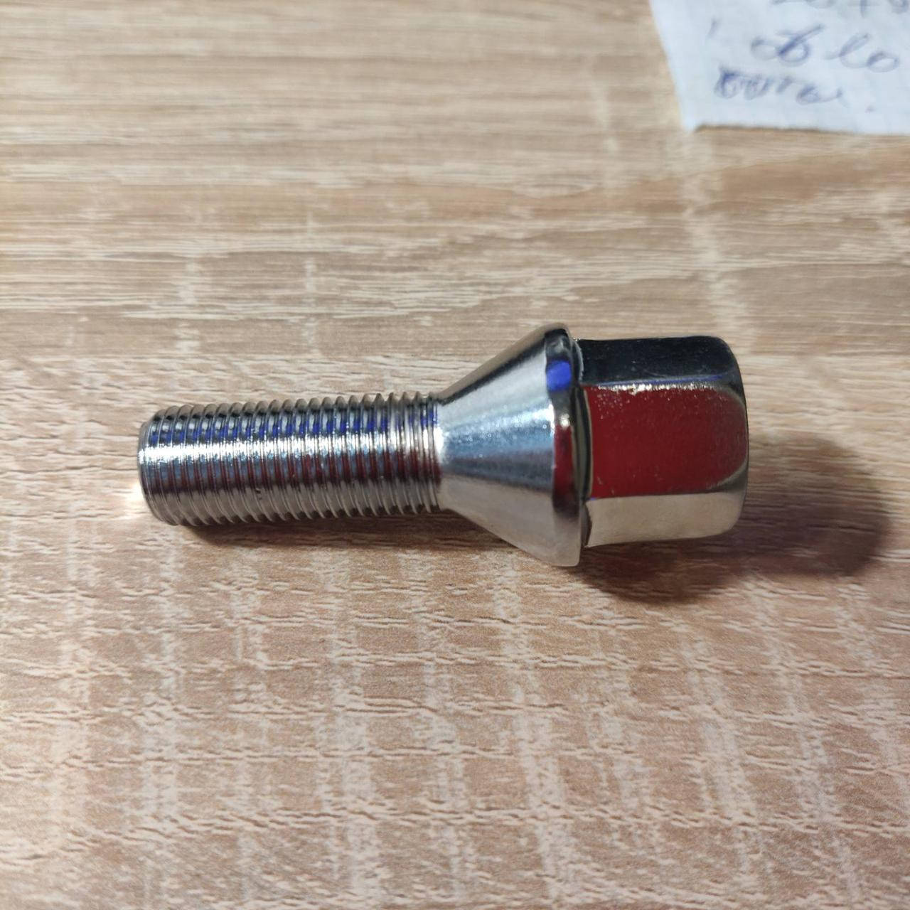 

Болт 12х1,25х28 конус хром 17 ключ