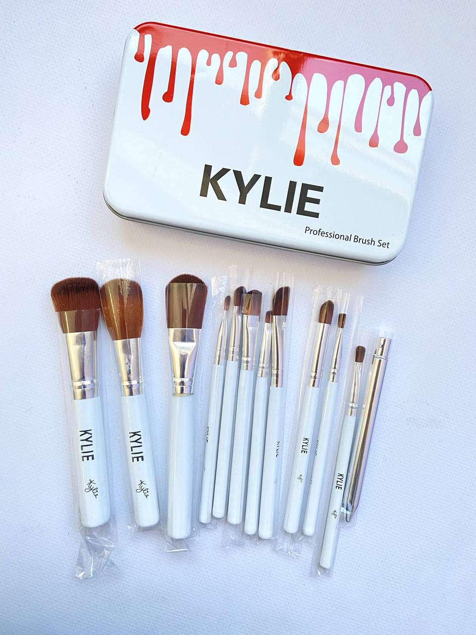 

Кисточки для макияжа Косметические кисти KYLIE Make-up белые 12шт
