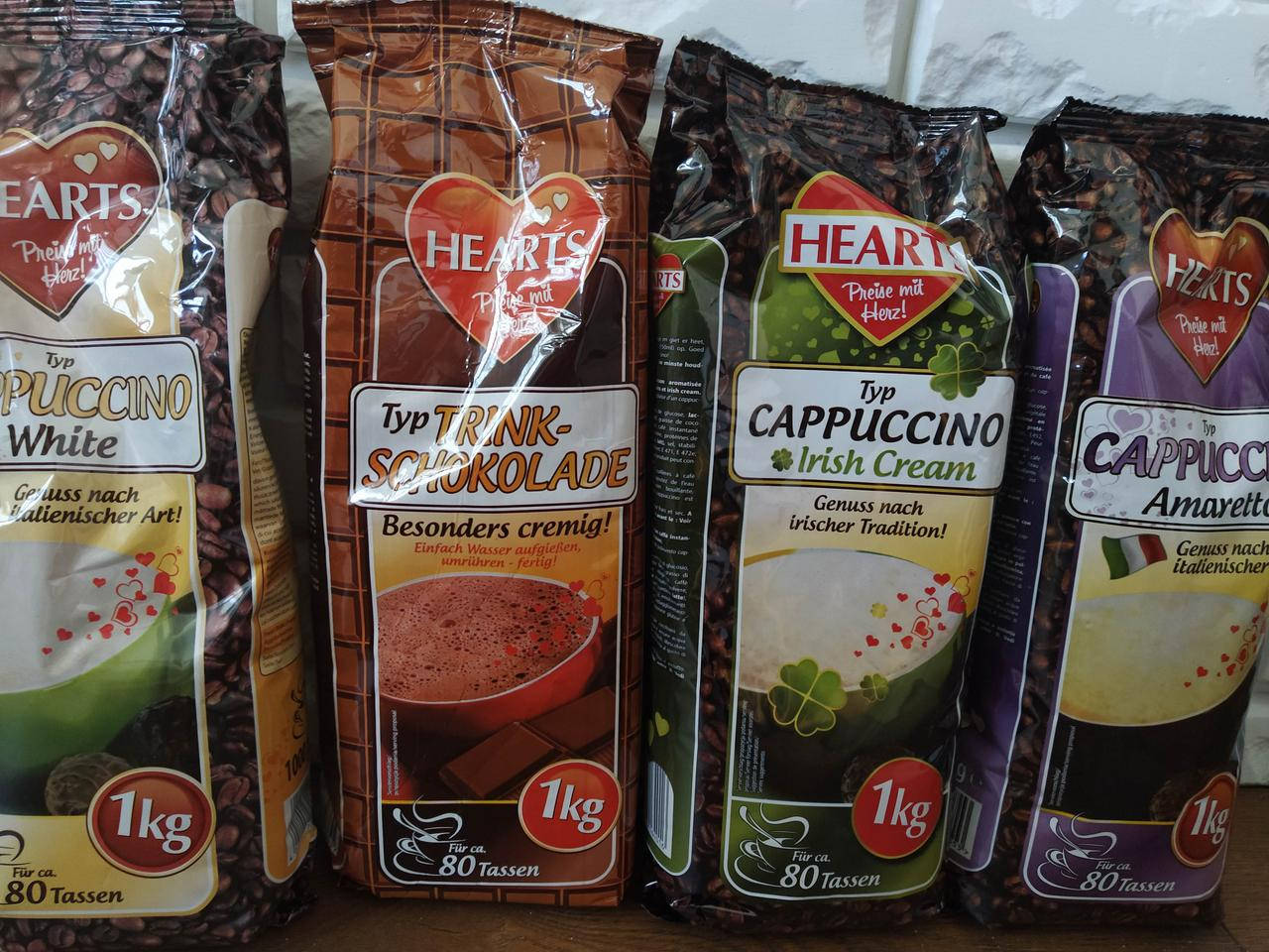

Капучіно карамельне Hearts Cappuccino Karamell 1кг (Німеччина)