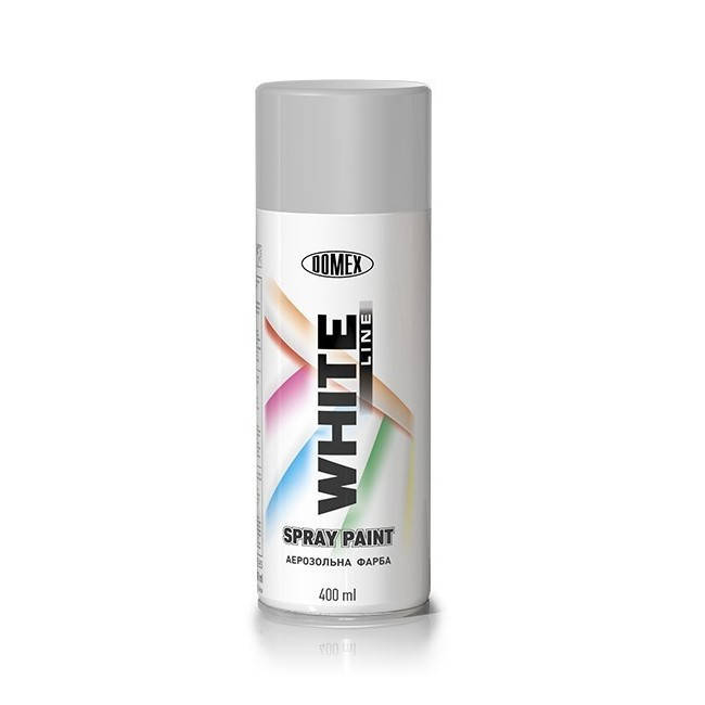 

Акриловая аэрозольная краска Domex White Line RAL7035 Светло-серая 400 мл, Светло-серый