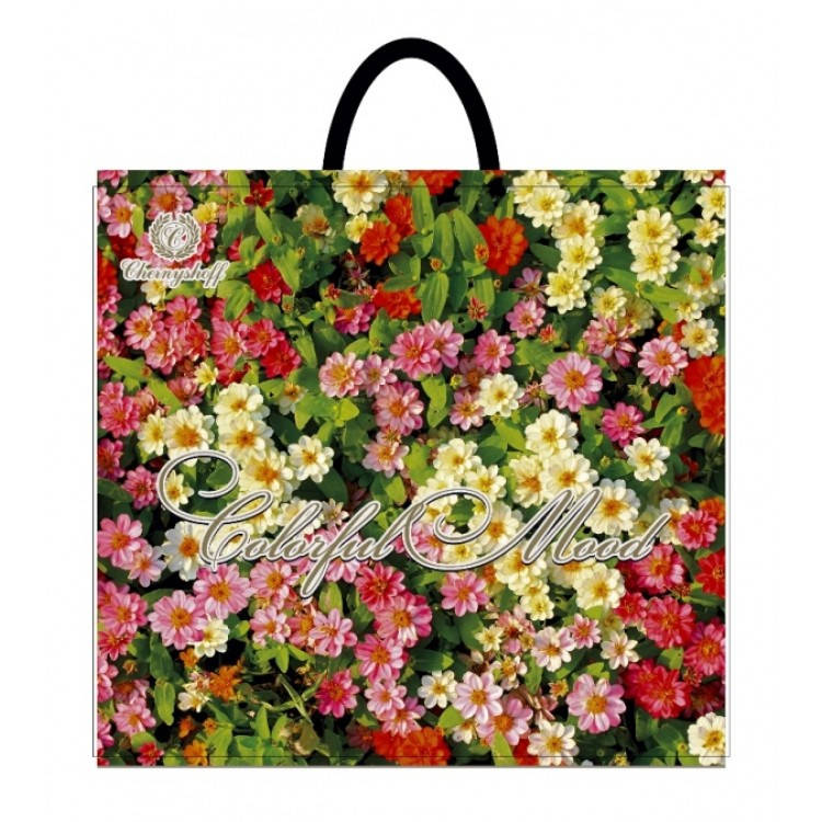 

Полиэтиленовый пакет с петлевой ручкой 300*350 мм Цветы новые