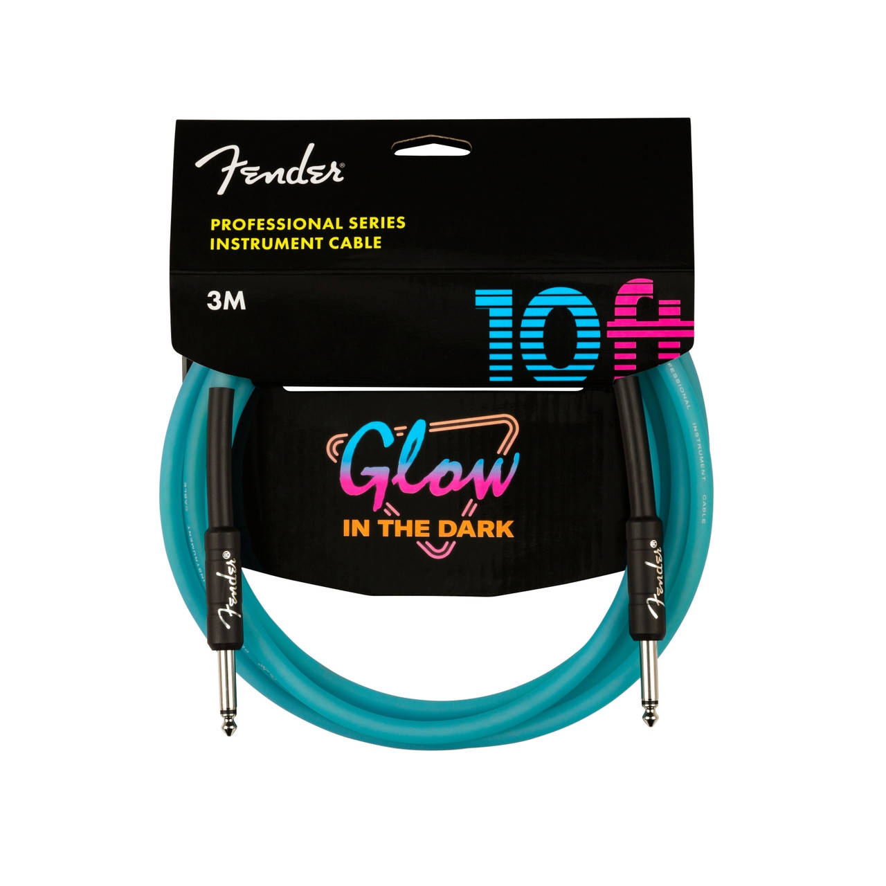 

Инструментальный кабель FENDER CABLE PROFESSIONAL SERIES 10' GLOW IN DARK BLUE (3 м)