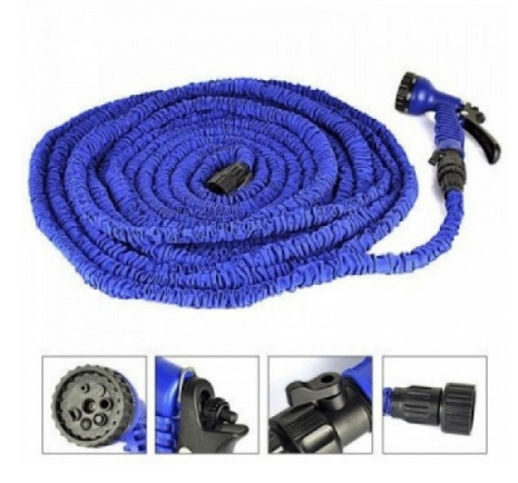

Шланг поливочный садовый Xhose 30 м с распылителем для полива Magic Hose Синий, Buy now