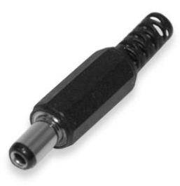 

Штекер питания для монтажа на кабель, 6.3x3.0x10mm