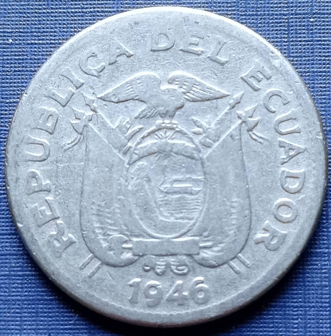 

Монета 1 сукре Эквадор 1946