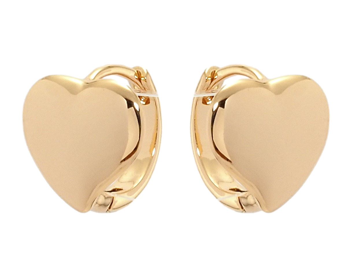 

Серьги Xuping Позолота 18K колечки "Сердечки"