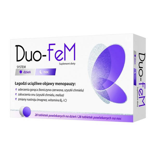 

Duo-Fem для женщин, 28 таб. На день, 28 таб. На ночь