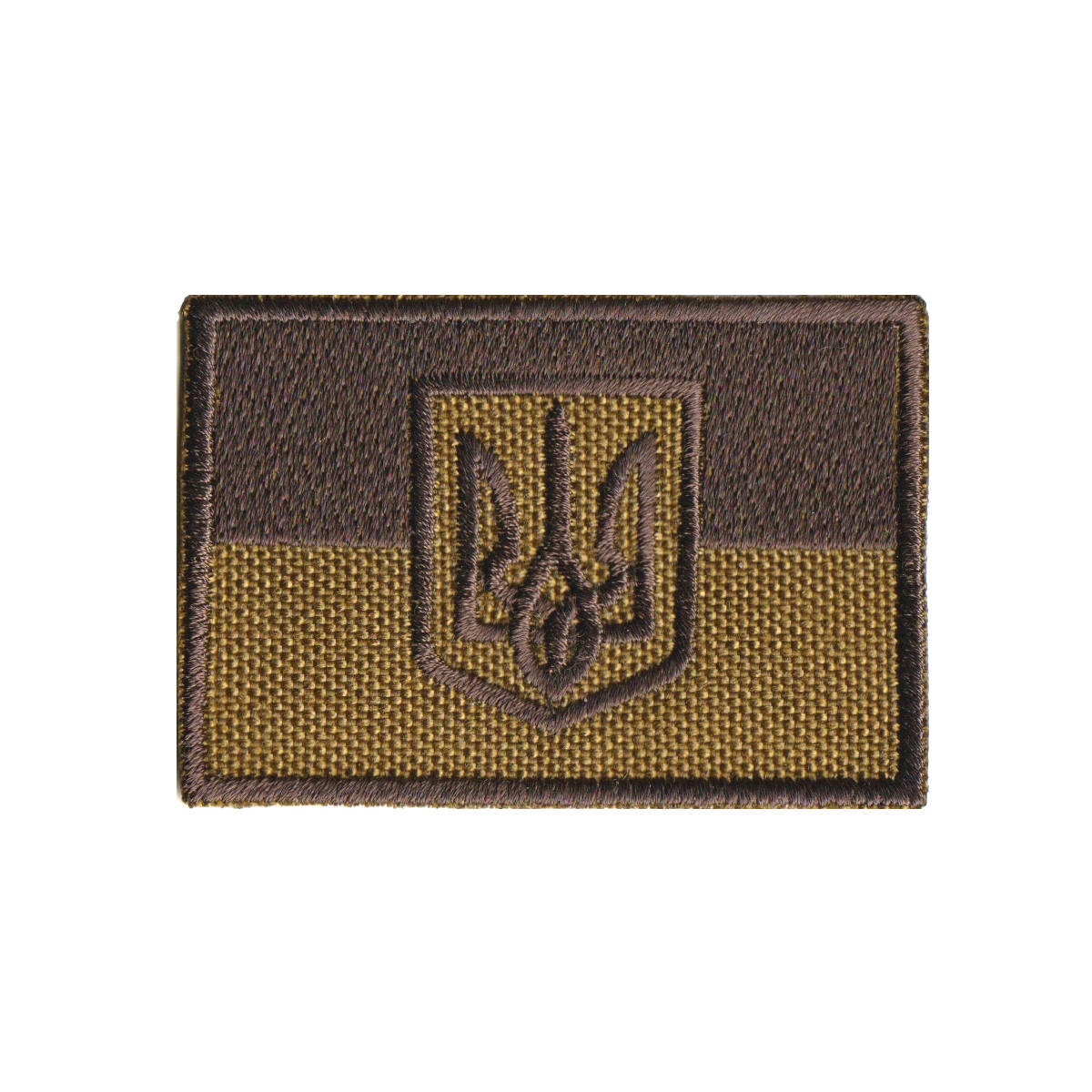 

Нашивка, патч, шеврон "Прапор України з гербом" Койот коричневий