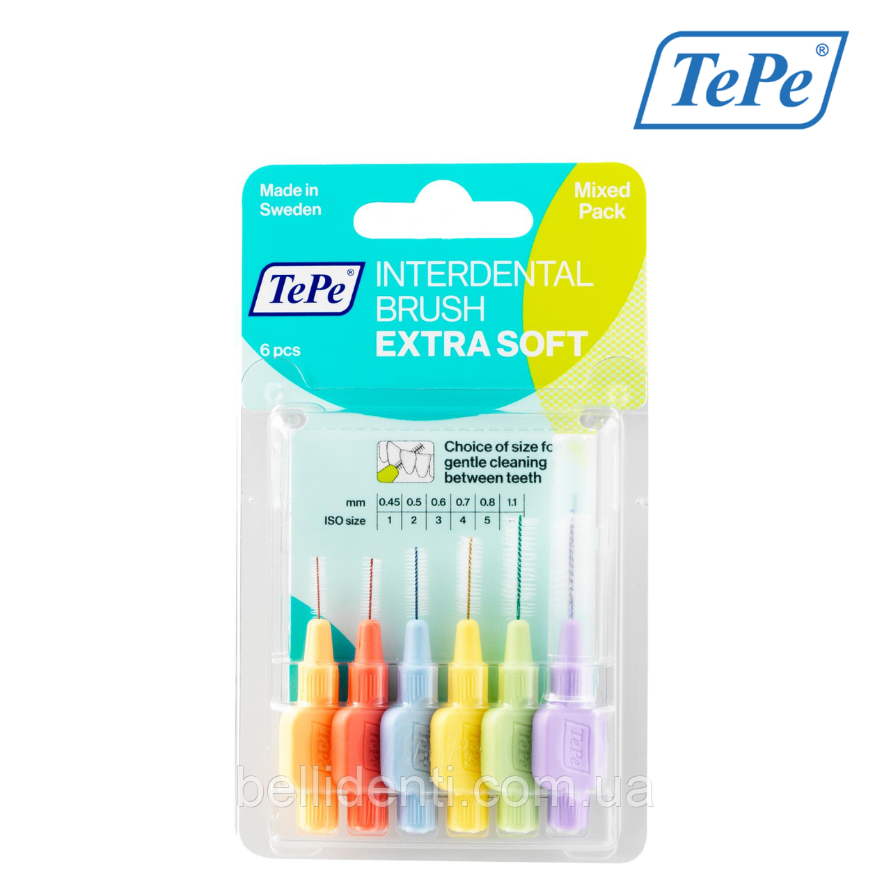 

Межзубная щетка TePe Extra Soft Mixed, 6 шт.