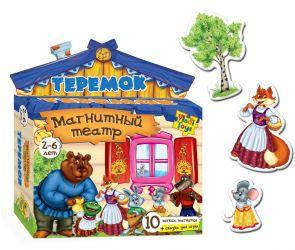 

Магнитный театр Теремок (рус.), в кор. 16*13*5см, Украина, ТМ Влади Тойс