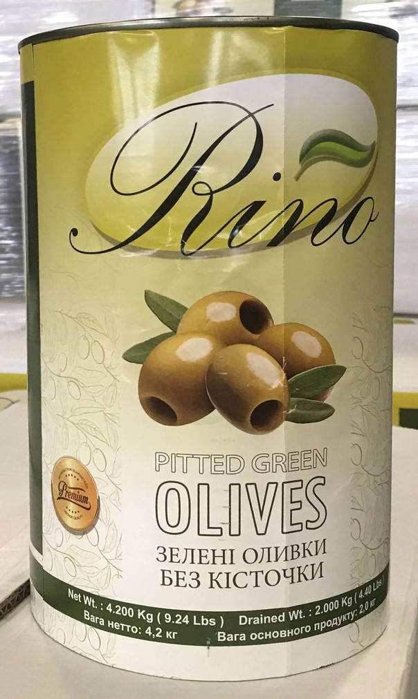 

Оливки зеленые без косточки высший сорт! 4,2 кг TM Rino (Египет)