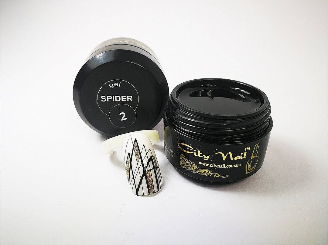 

Гель паутинка краска черная Spider №2 ТМ "CityNail" 6 мл, Черный
