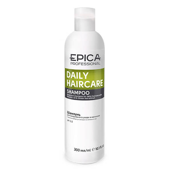 

Шампунь EPICA Daily Care для ежедневного ухода с маслом бабассу и экстрактом зеленого чая (300 мл)
