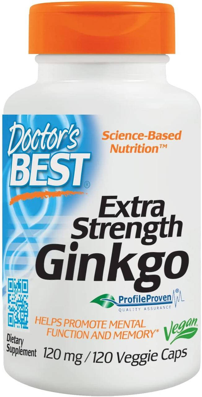 

Гинкго Билоба доктор бест Doctor's Best Extra Strength Ginkgo 120 mg 120 капсул