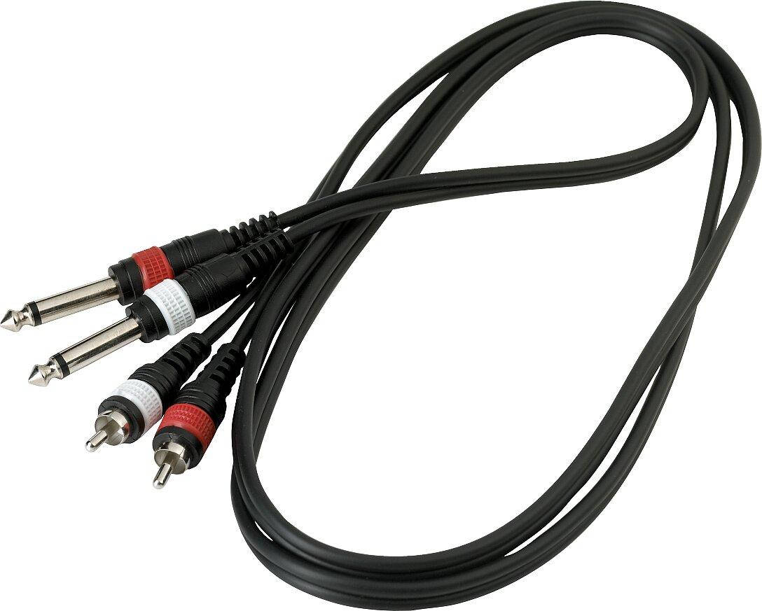 

Аудиокабель ROCKCABLE RCL20932 D4 Patch Cable - 2 x RCA to 2 x TS Jack (1.5m)