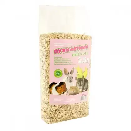 

Пухнастики ECOcorn наполнитель кукурузный для грызунов, 2,5 л