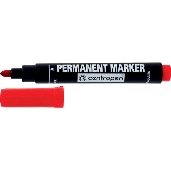 

Маркер Centropen перманентный 2,5 мм красный 8566/02