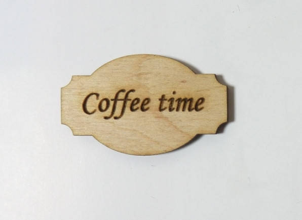 

Шильда (накладка) "Coffee time", 5см