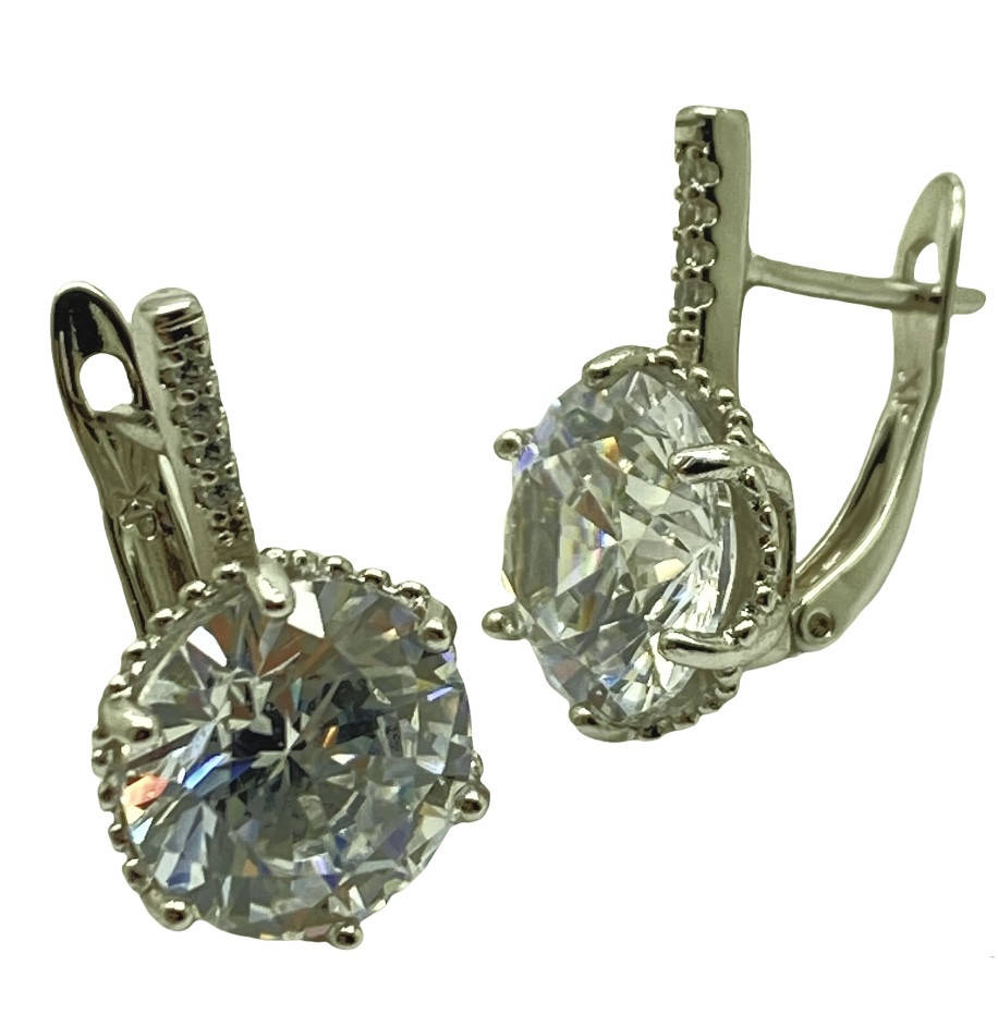 

Серьги гвоздики Xuping. 18k. 19х10 мм