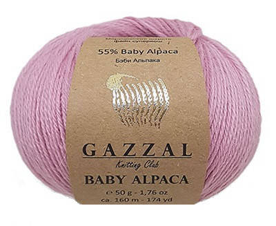 

Gazzal Baby Alpaca розовый № 46007
