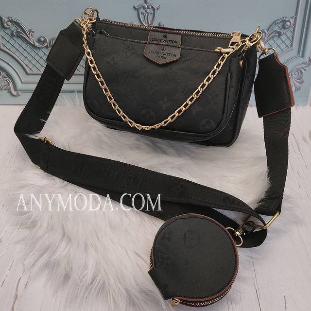 

Сумка женская Louis Vuitton клатч- кросс-боди двойная, Серый