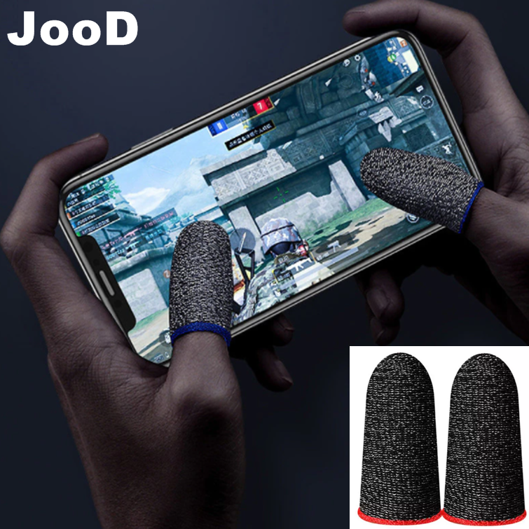

Игровые напальчники для игр на телефоне JooD-GR1 1 пара Мобильные напальчники для сенсорных экранов PUBG Mobil, Красный