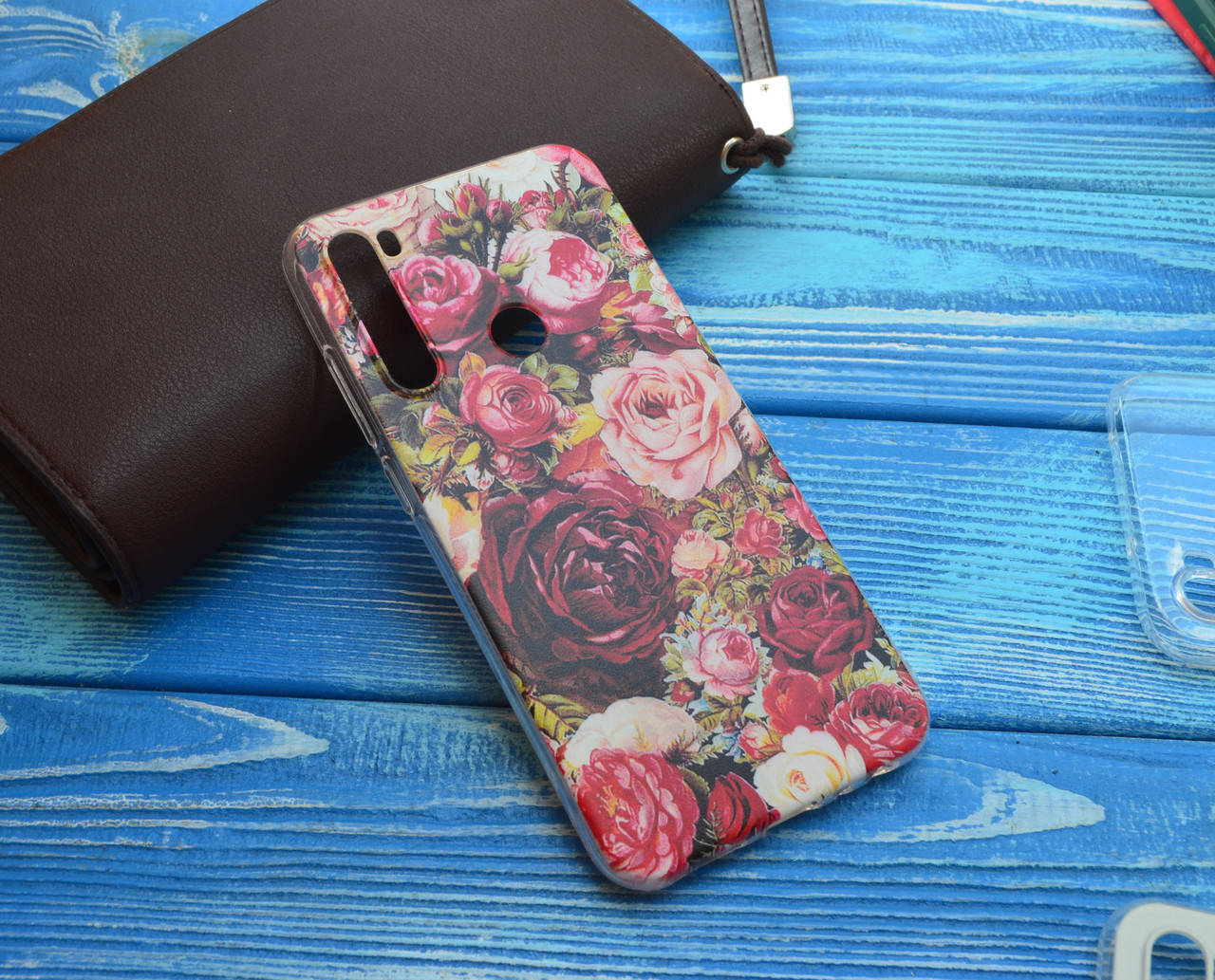 

Матовый силиконовый чехол для Xiaomi Redmi Note 8 / 8 (2021) Цветы