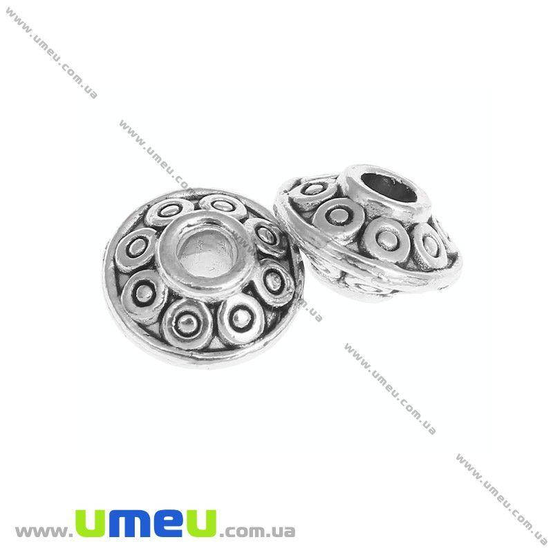 

Бусина-разделитель мет., 8х4 мм, Античное серебро, 1 шт (BUS-005487)