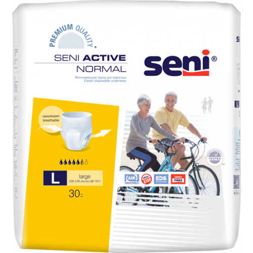 

Подгузники-трусики для взрослых Seni Active Normal Large, 30 шт.