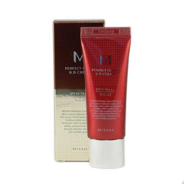 

ВВ-крем MISSHA M Perfect Cover Blemish Balm BB Cream (SPF42 PA++), 21 тон (светлый беж)