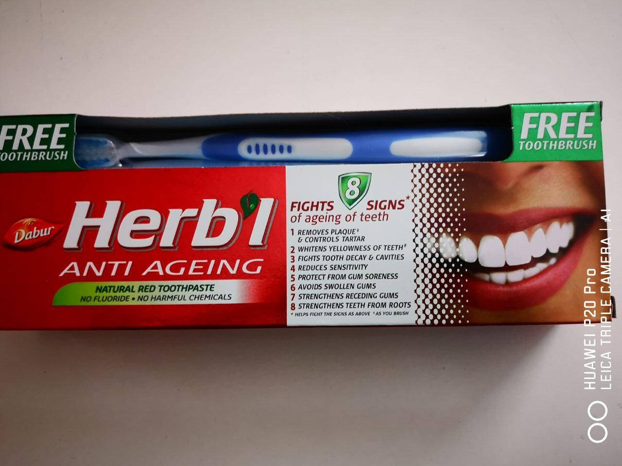 

Зубная паста Антивозрастная HERB`L + зубная щетка