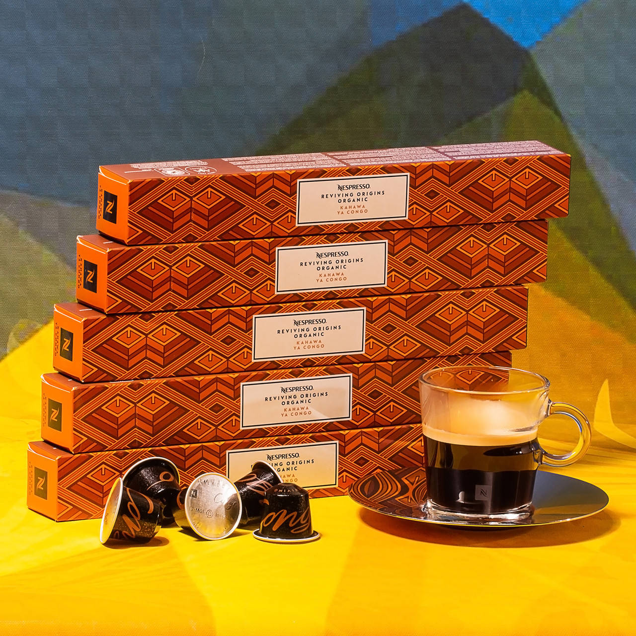 

Набор 5 тубов кофе в капсулах KAHAWA ya CONGO-фруктовый и бисквитный,Nespreso (5 тубов по 10 шт.)