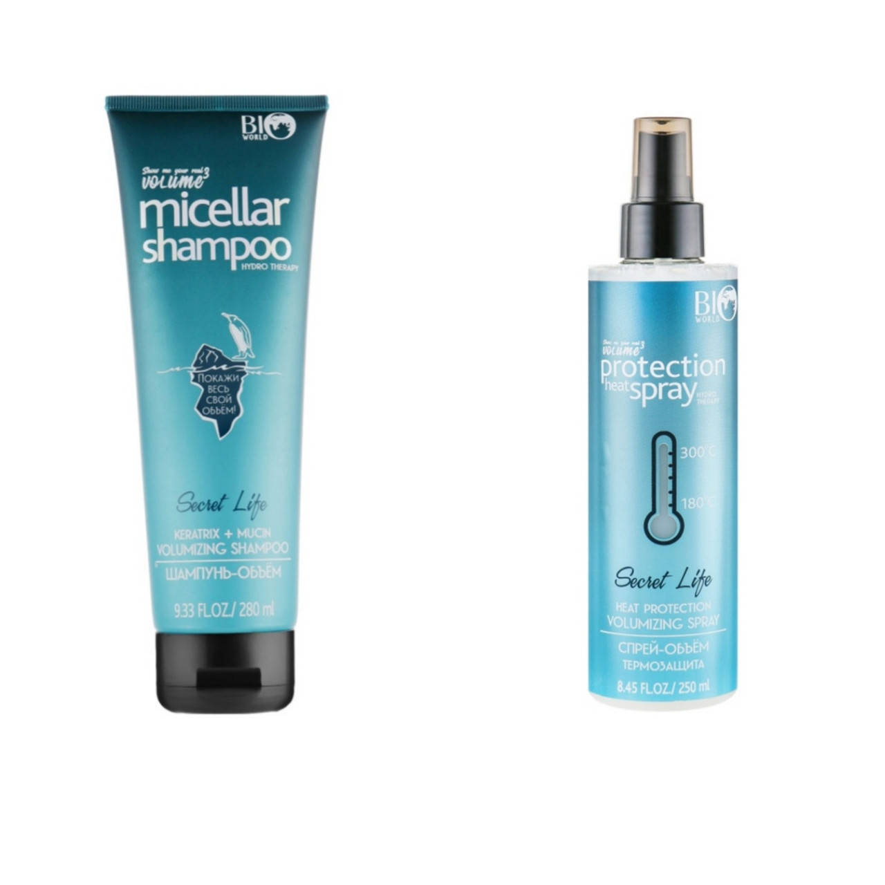 

Набор для волос Bio World шампунь-объем и спрей-обьем