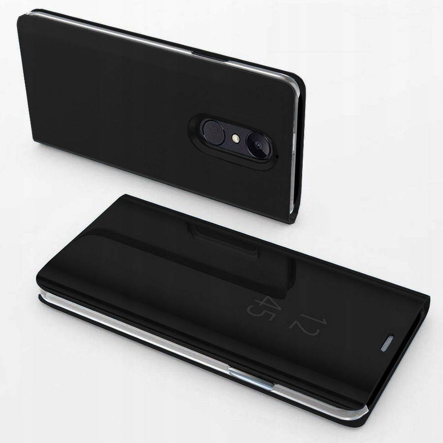 

Чехол Mirror для Xiaomi Redmi 5 Plus книжка зеркальный Clear View Black, Черный