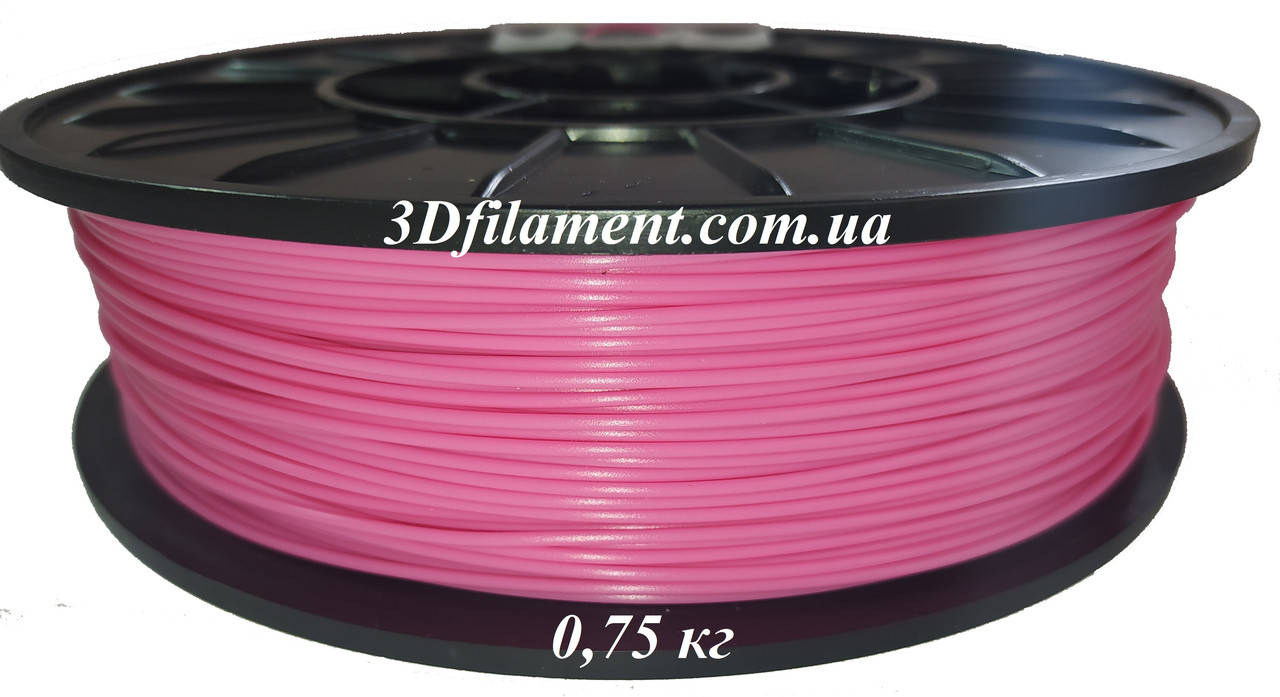 

Пластик PLA (ПЛА) Рожевий 1,75mm 0,75кг