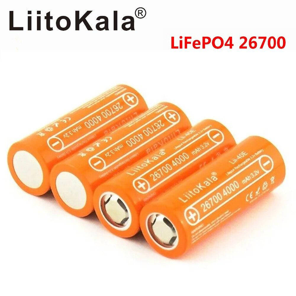 

Аккумулятор 26700 LiitoKala Lii 40E 4000mAh LiFePo4 30A литий-железо-фосфатный