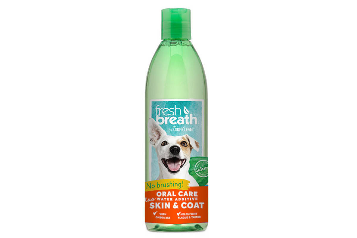 

Добавка в воду TropiClean Oral Care Water Additive Skin & Coat с Омега 3 и Омега 6 для собак и кошек, 473 мл