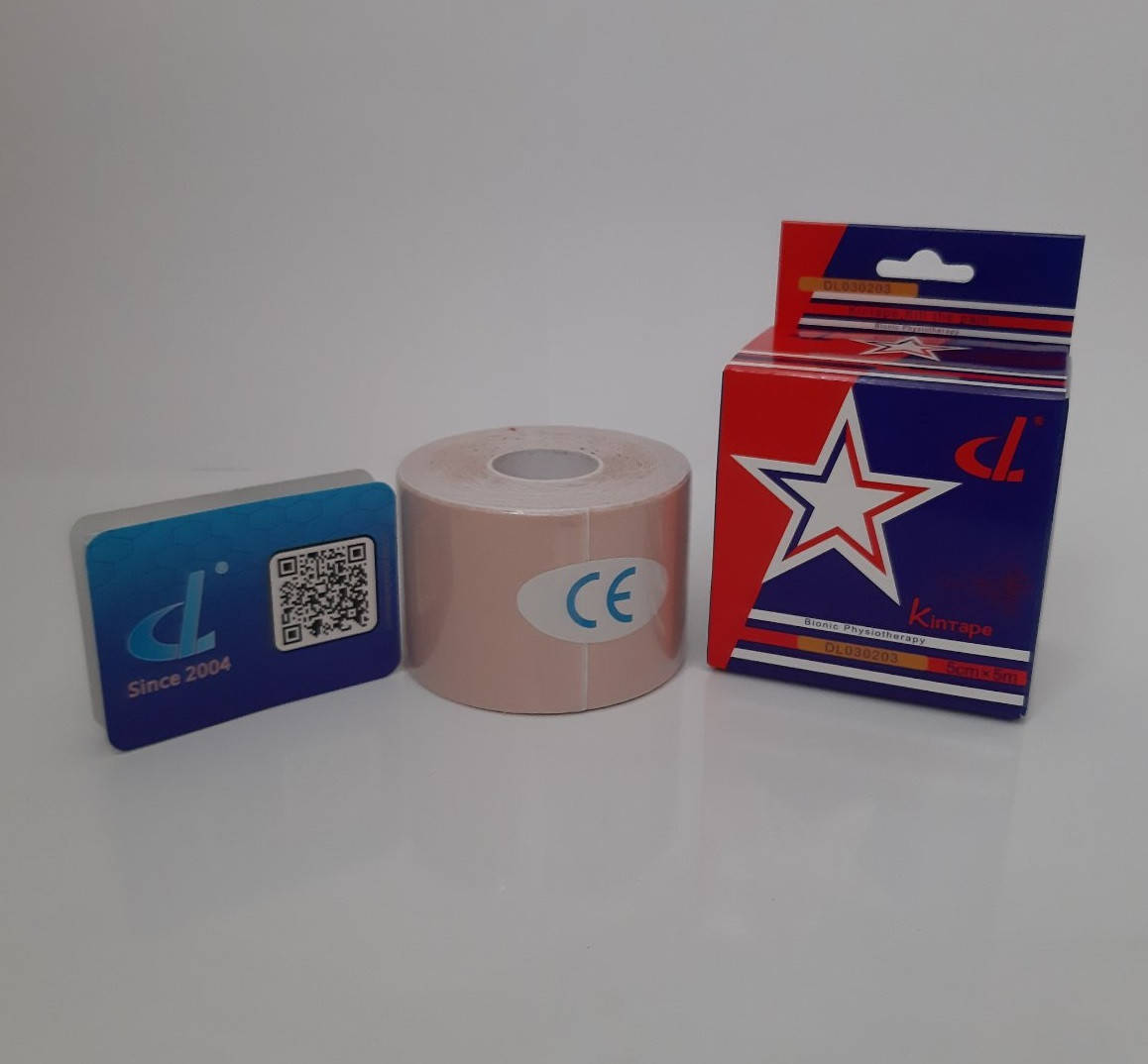 

Кинезио тейп KinTape DL NYLON 5см х 5м НЕЙЛОН (динамический) телесный(золотистый)