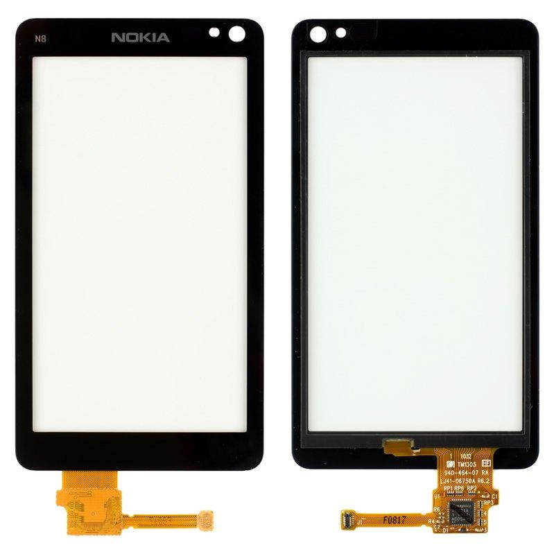 

Сенсорная панель Nokia N8-00 с лицевой рамкой Black (0089R17), Черный