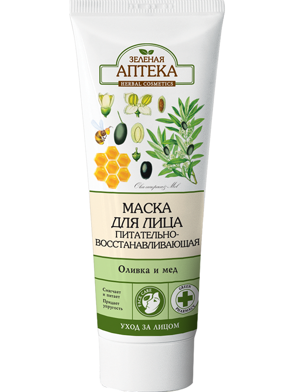 

Маска для лица "Питательно-восстанавливающая" 75мл Зеленая Аптека