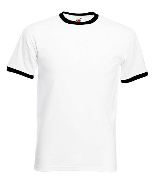 

Мужская футболка с манжетами 3XL, TH Белый / Черный