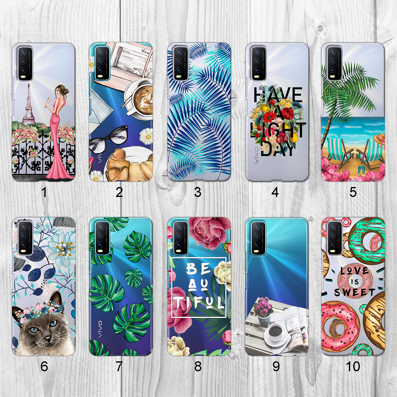 

Силиконовый чехол с рисунком для Vivo Y20 (new collection)